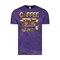 Cloud Purple coffee is my best friend Vintage Tee - BarkalooDesign