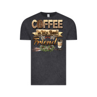 Vintage Black coffee is my best friend Vintage Tee - BarkalooDesign