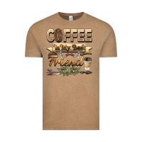Vintage Coffee coffee is my best friend Vintage Tee - BarkalooDesign