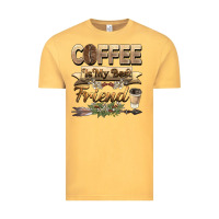 Vintage Mustard coffee is my best friend Vintage Tee - BarkalooDesign