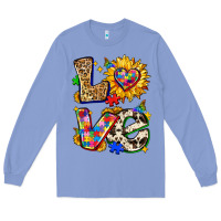 Colony Blue autism love Long Sleeve Tee - Zillion Design Studio