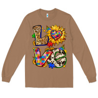Toasted Coconut autism love Long Sleeve Tee - Zillion Design Studio