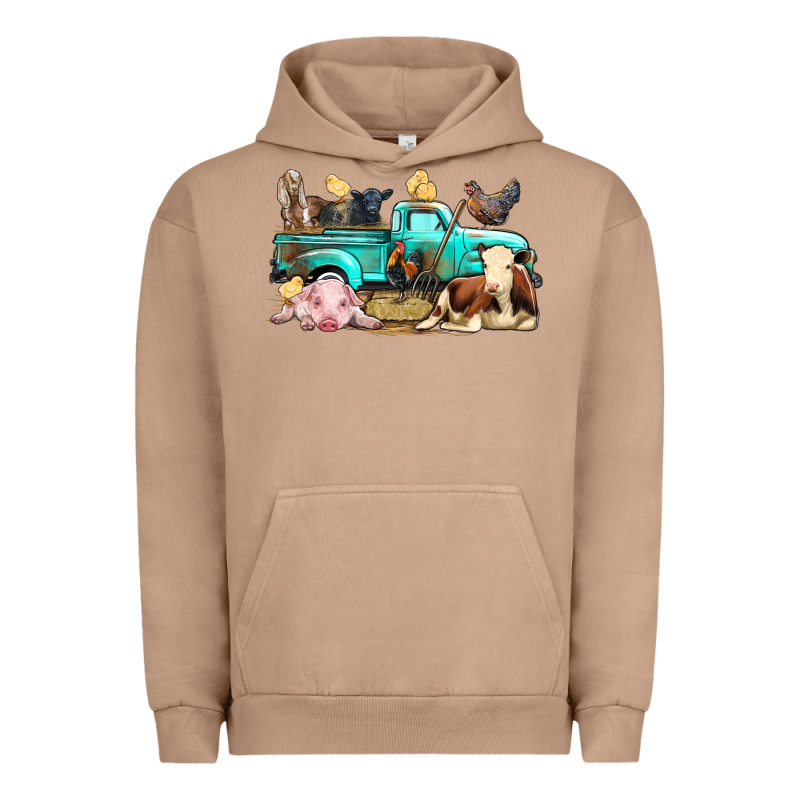 Farm Animals Truck Urban Hoodie by BundleAndBundleShop | Teevron