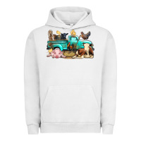Pigment Lunar Rock Farm Animals Truck Urban Hoodie - BundleAndBundleShop