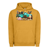 Pigment Peanut Butter Farm Animals Truck Urban Hoodie - BundleAndBundleShop