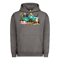 Pigment Tornado Farm Animals Truck Urban Hoodie - BundleAndBundleShop