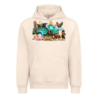 Sandshell Farm Animals Truck Urban Hoodie - BundleAndBundleShop