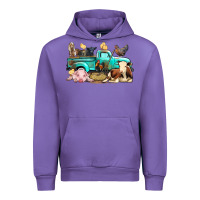 Tulip Farm Animals Truck Urban Hoodie - BundleAndBundleShop