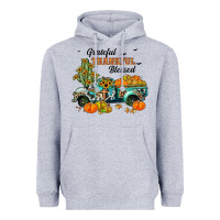 Heather Grey grateful thankful blessed Heavyweight Hoodie - JahusDesignShop