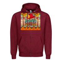 Burgundy firefighter mom Zipper Hoodie - HRA Design Shop
