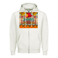 Oatmeal Heather firefighter mom Zipper Hoodie - HRA Design Shop
