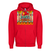 Red firefighter mom Zipper Hoodie - HRA Design Shop