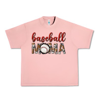 Salmon baseball mama with leopard Urban Heavy Tee - texasbilliewilder