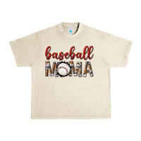 Sandshell baseball mama with leopard Urban Heavy Tee - texasbilliewilder