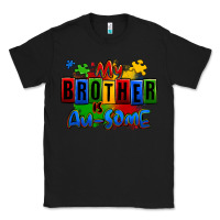 Black my brother is ausome autism Classic Tee - Zillion Design Studio
