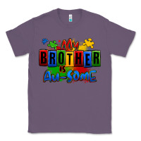 Lavender my brother is ausome autism Classic Tee - Zillion Design Studio