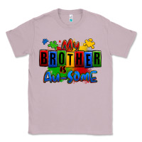 Lilac my brother is ausome autism Classic Tee - Zillion Design Studio