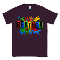 Plum my brother is ausome autism Classic Tee - Zillion Design Studio