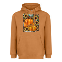 Sunflowers, Pumpkin, Cowhide, Serape Heavyweight Hoodie | Teevron
