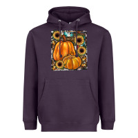 Plum sunflowers, pumpkin, cowhide, serape Heavyweight Hoodie - JahusDesignShop