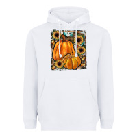 White sunflowers, pumpkin, cowhide, serape Heavyweight Hoodie - JahusDesignShop