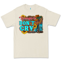 Bone cowgirls don't crty boots hat sunflowers Premium Tee - Artiststas