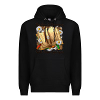 Black reading is dreaming with your eyes open Premium Hoodie - NancyCooperArtShop