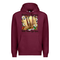 Burgundy reading is dreaming with your eyes open Premium Hoodie - NancyCooperArtShop