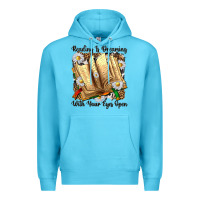Ocean Blue reading is dreaming with your eyes open Premium Hoodie - NancyCooperArtShop