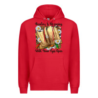 Red reading is dreaming with your eyes open Premium Hoodie - NancyCooperArtShop
