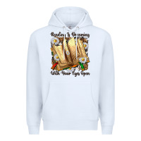White reading is dreaming with your eyes open Premium Hoodie - NancyCooperArtShop