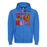 True Royal we're a perfect match Zipper Hoodie - OliviaCreatesArt
