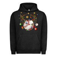 Pigment Black Baseball Horn Christmas Urban Hoodie - BundleAndBundleShop