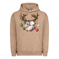 Pigment Burro Baseball Horn Christmas Urban Hoodie - BundleAndBundleShop
