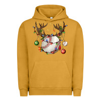 Pigment Peanut Butter Baseball Horn Christmas Urban Hoodie - BundleAndBundleShop