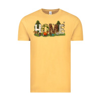 Vintage Mustard home camping Vintage Tee - texasbilliewilder