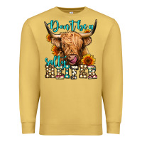 Antique Gold don't be a salty heifer long haired cow Premium Sweatshirt - Jasminsmagicworld