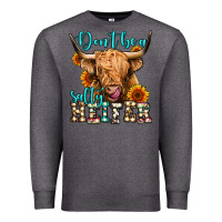 Charcoal Heather don't be a salty heifer long haired cow Premium Sweatshirt - Jasminsmagicworld