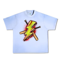 Grape Ice softball lightning bolt Urban Heavy Tee - Zillion Design Studio