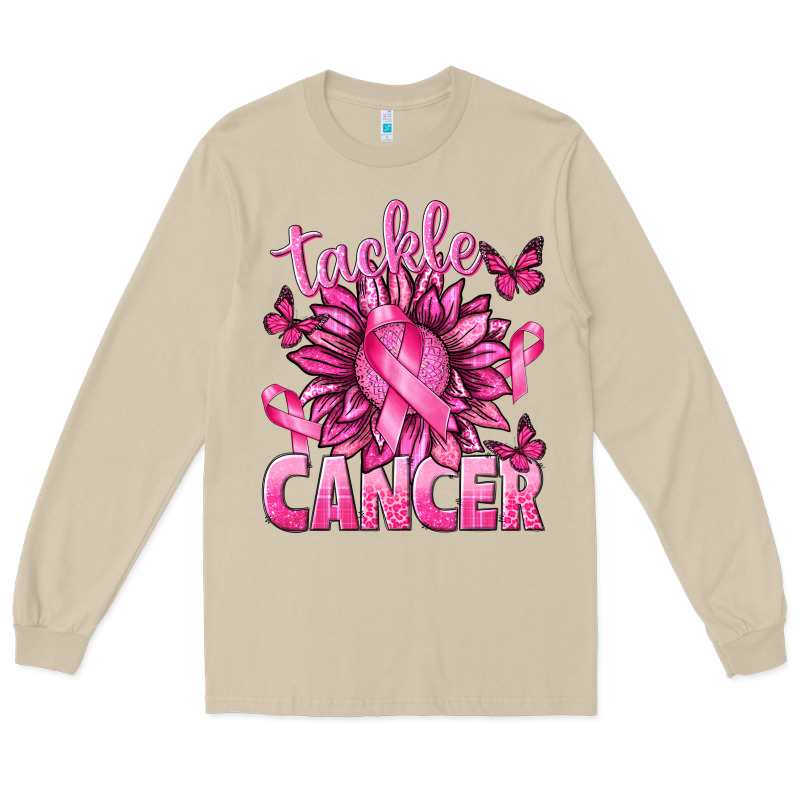 Tackle Cancer With Sunflower Long Sleeve Tee by texasbilliewilder | Teevron