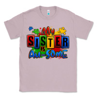 Lilac my sister is ausome autism Classic Tee - Zillion Design Studio