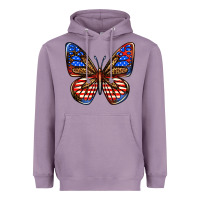 Lavender 4th of july butterfly Heavyweight Hoodie - BundleAndBundleShop