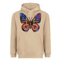 Mushroom 4th of july butterfly Heavyweight Hoodie - BundleAndBundleShop
