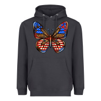 4th Of July Butterfly Heavyweight Hoodie | Teevron