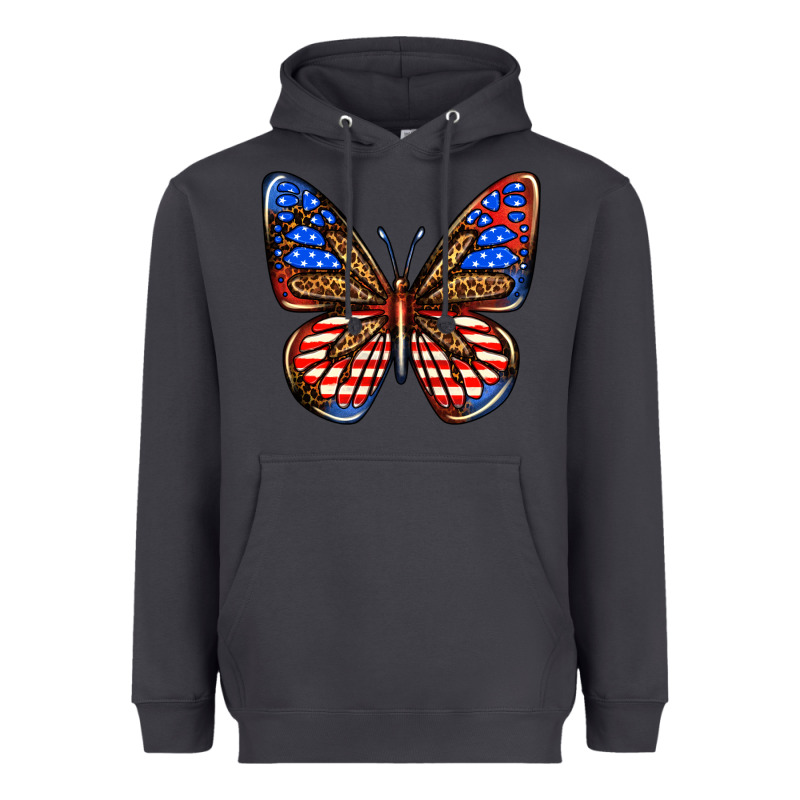 4th Of July Butterfly Heavyweight Hoodie by BundleAndBundleShop | Teevron