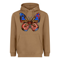 Toasted Coconut 4th of july butterfly Heavyweight Hoodie - BundleAndBundleShop