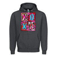 Smoke xoxo with roses and candies olivia Zipper Hoodie - OliviaCreatesArt