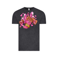 Vintage Black Breast Cancer afro girl sneakers Vintage Tee - RanaPortraitStore