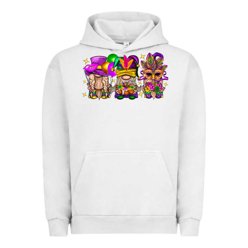Mardi Gras Gnomies Cakes Flowers And Balloon Urban Hoodie by BundleAndBundleShop | Teevron