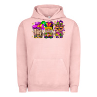 Pigment Salmon Mardi Gras Gnomies Cakes Flowers And Balloon Urban Hoodie - BundleAndBundleShop